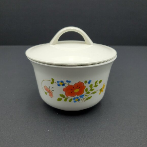 Corelle Wildflower Creamer & Sugar Bowl Corning Spring Bouquet Creamer Set - Picture 6 of 6